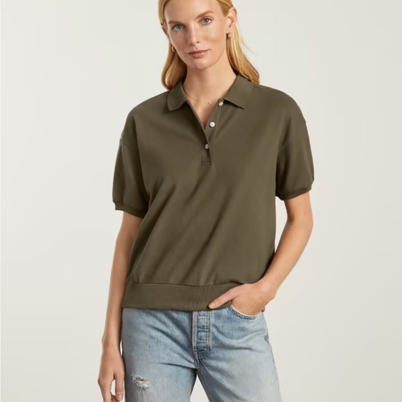 Everlane army green polo. - Picture 3 of 8